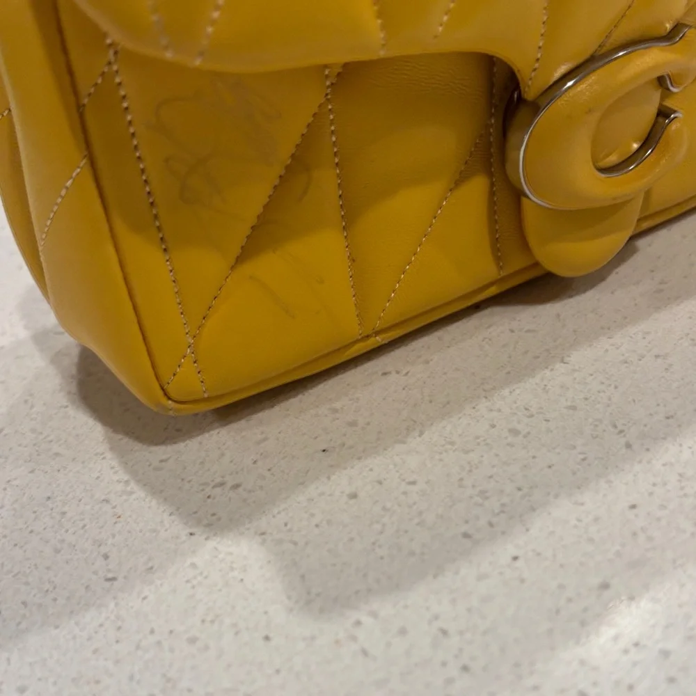 Coach Mustard Tabby 20 Shoulder Bag - Picture 3 of 12